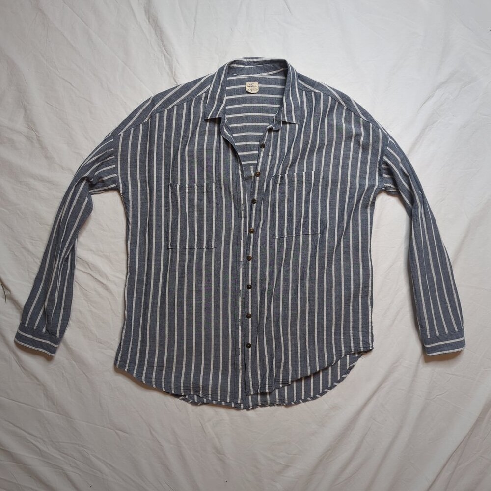 O'neill Women's XS/S Striped Button Down Shirt